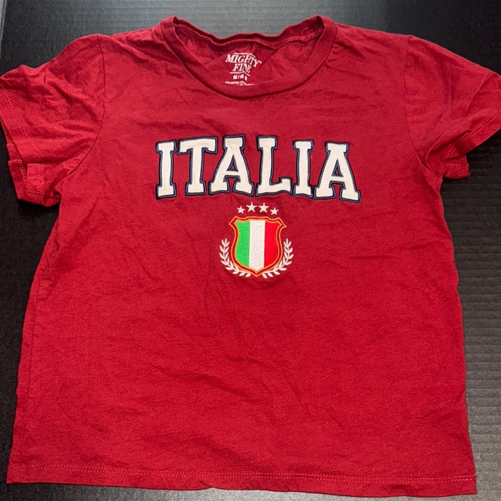 Mighty Fine Red Italia Short Sleeve Tee